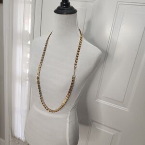 Vintage‎ 1980s Long Gold Tone 37" Necklace